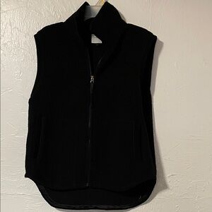 Varley Black Fleece Zip Vest